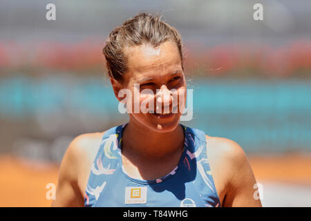 Madrid, Spain. 11th May 2019. Barbora Strycova seen during the Mutua Madrid Open Masters match on day eight at Caja Magica in Madrid. Credit: SOPA Images Limited/Alamy Live News Stock Photo