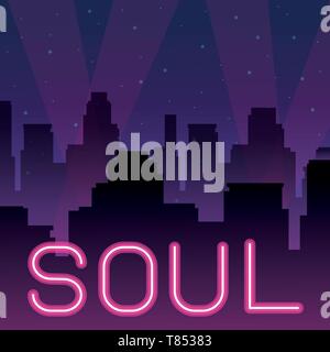 soul neon advertising Stock Vector Image & Art - Alamy