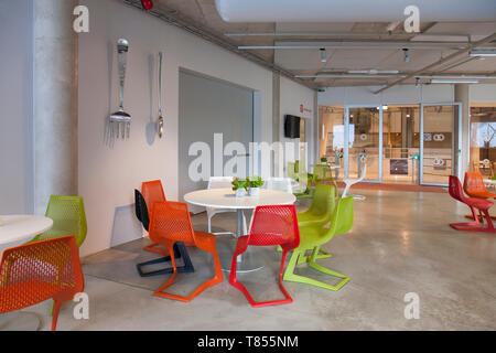 Cafe Seating in a Science Center Stock Photo