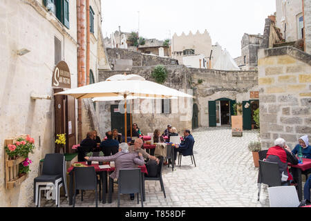 Italy, Matera, local restaurant Stock Photo