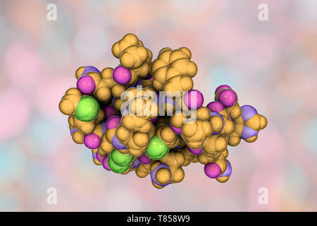 Molecule of scorpion chlorotoxin Stock Photo - Alamy
