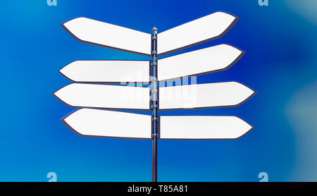 Signpost, illustration Stock Photo