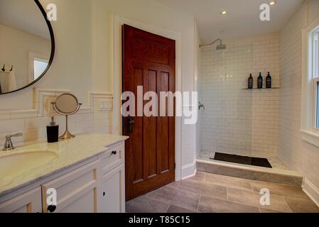 Modern Bathroom Renovation With Clawfoot Tub And Subway Tile