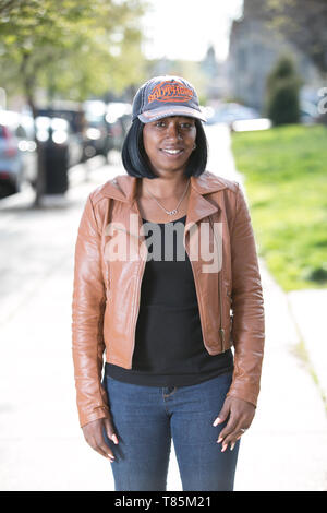 street portrait taken in Philadelphia Pennsylvania, Stock Photo