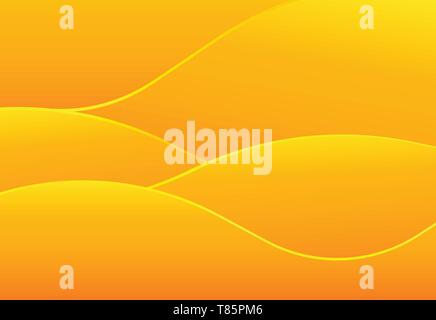 Abstract beautiful yellow and orange color gradient background Stock Vector