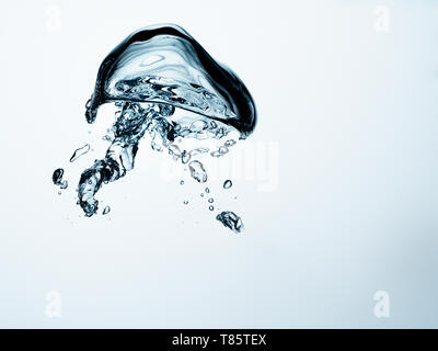 Air bubbles in liquid Stock Photo