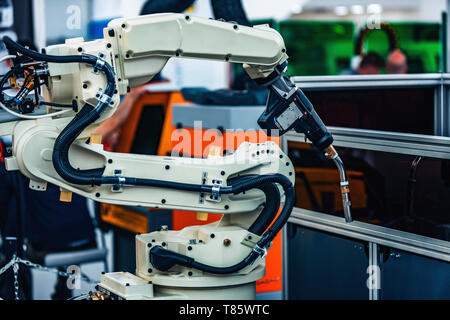 Welding robot Stock Photo