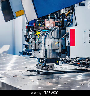 Industrial metal working machine Stock Photo