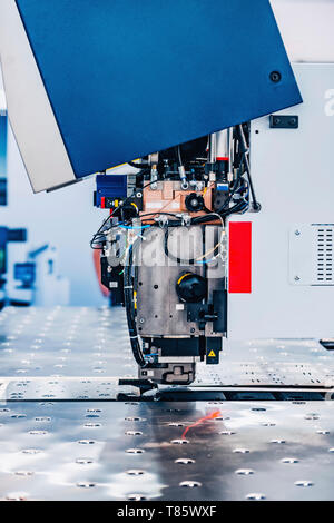 Industrial metal working machine Stock Photo
