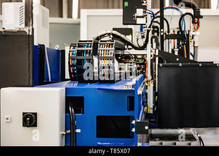 Laser cutting machine Stock Photo