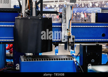 Laser cutting machine Stock Photo