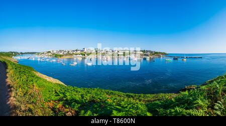 France, Finistere, Le Conquet, fishing port in the marine natural park of Iroise Stock Photo