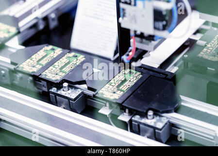 Circuit board plotter Stock Photo