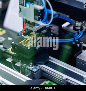 Circuit board plotter Stock Photo