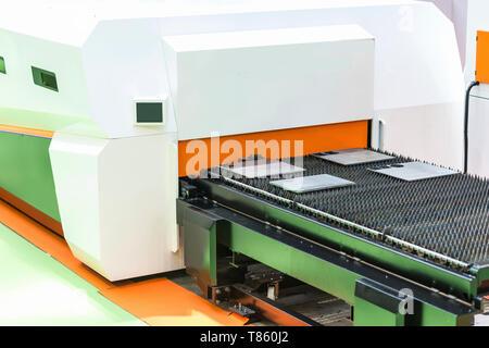 Fibre laser cutting machine Stock Photo