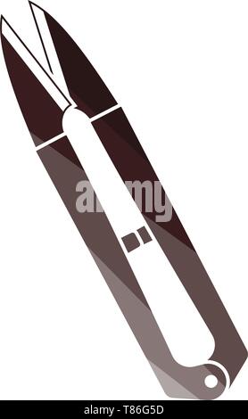 Seam Ripper Icon. Flat Color Ladder Design. Vector Illustration. Stock Vector