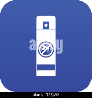 Mosquito spray icon digital blue Stock Vector