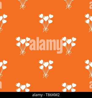 Balloon pattern vector orange Stock Vector