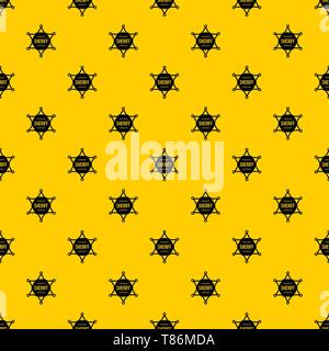 Sheriff badge pattern vector Stock Vector
