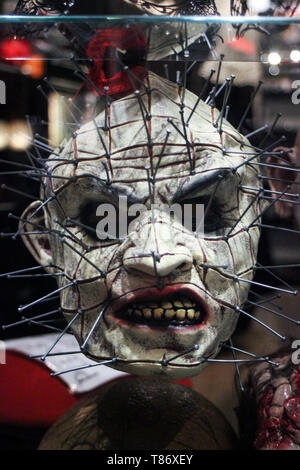 Hellraiser on mask shop window display in Amsterdam, Holland Stock Photo