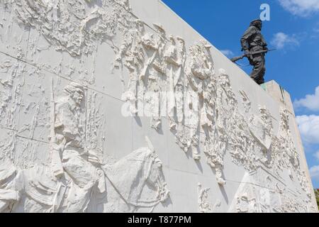 Cuba, Province of Santa Clara, Santa Clara, Monument to Ernesto Guevara, Che, statue of Che Guevara Stock Photo