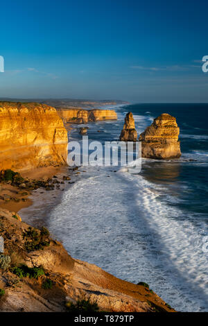 The famous Twelve Apostles at Victoria's Great Ocean Road. Stock Photo