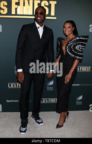 May 10, 2019 - West Hollywood, CA, USA - LOS ANGELES - MAY 10:  Dwayne Wade, Gabrielle Union at the ''L.A.'s Finest'' TV Show Premiere at the Sunset Tower Hotel on May 10, 2019 in West Hollywood, CA (Credit Image: © Kay Blake/ZUMA Wire) Stock Photo
