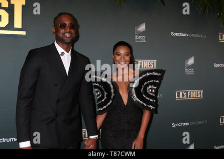 May 10, 2019 - West Hollywood, CA, USA - LOS ANGELES - MAY 10:  Dwayne Wade, Gabrielle Union at the ''L.A.'s Finest'' TV Show Premiere at the Sunset Tower Hotel on May 10, 2019 in West Hollywood, CA (Credit Image: © Kay Blake/ZUMA Wire) Stock Photo