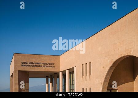 Armenia, Yerevan, Maison Charles Aznavour, foundation started by famous French-Armenian singer, exterior Stock Photo