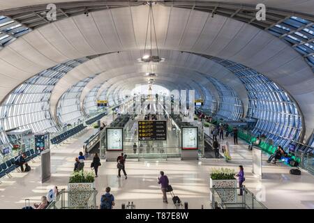 Thailand, Bangkok, Suvarnabhumi International Airport, BKK, interior Stock Photo