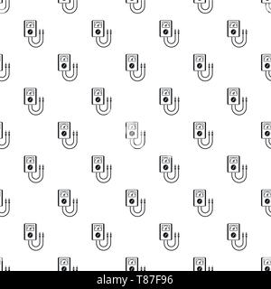 Voltage device tool pattern seamless vector repeat geometric for any web design Stock Vector