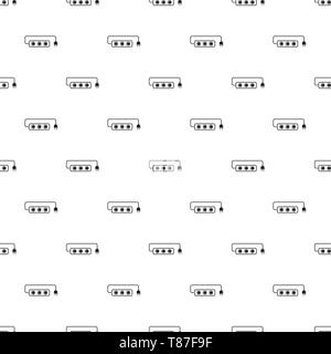 Extension cord pattern seamless vector repeat geometric for any web design Stock Vector