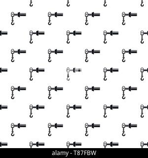 Hook crane pattern seamless vector repeat geometric for any web design Stock Vector