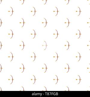 Bow and arrow pattern seamless vector repeat for any web design Stock Vector