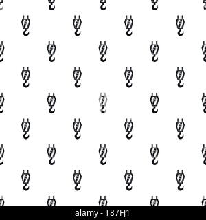 Crane hook pattern seamless vector repeat geometric for any web design Stock Vector