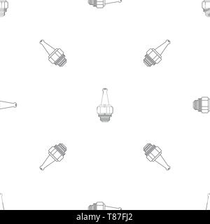 Mouth piece vape pattern seamless vector repeat geometric for any web design Stock Vector
