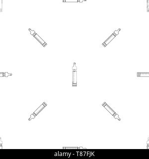 Vape dose pattern seamless vector repeat geometric for any web design Stock Vector