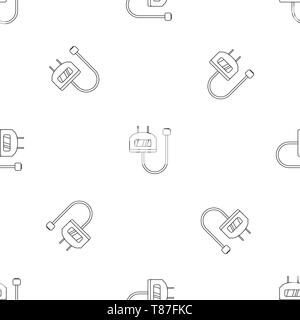 Charge vape set pattern seamless vector repeat geometric for any web design Stock Vector
