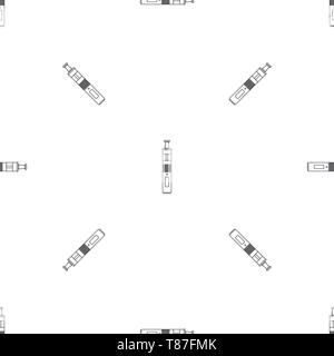 Vaping pen pattern seamless vector repeat geometric for any web design Stock Vector