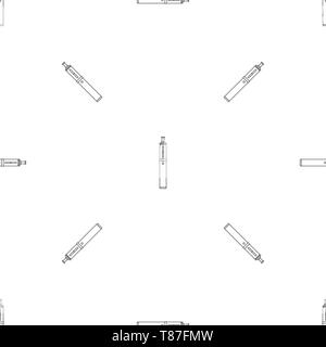 Steel vape pen pattern seamless vector repeat geometric for any web design Stock Vector