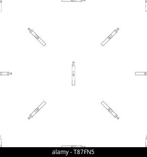 Modern vape pen pattern seamless vector repeat geometric for any web design Stock Vector