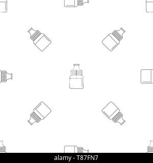 Fruit vape liquid pattern seamless vector repeat geometric for any web design Stock Vector
