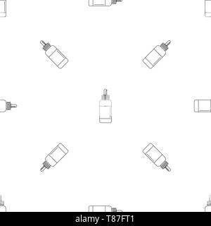 Vape liquid reserve pattern seamless vector repeat geometric for any web design Stock Vector
