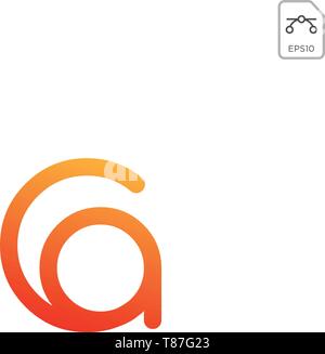 initial AC, CA, A, C Logo template vector illustration Stock Vector