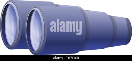 Side of binoculars icon. Cartoon of side of binoculars vector icon for web design isolated on white background Stock Vector
