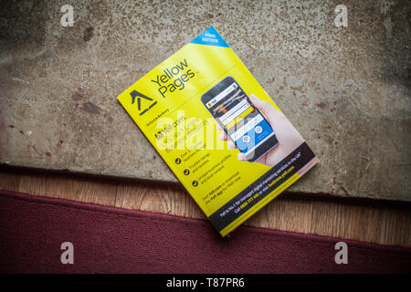 Final edition of yellow pages Stock Photo