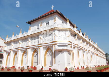 Back view of St. George Forane Church located in Edathua in Alappuzha district of Kerala, India. Stock Photo