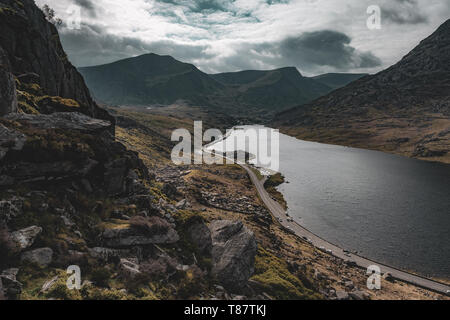 Llyn Ogwen in, Snowdonia, North Wales Stock Photo