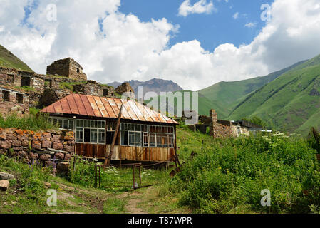 Caucasus mountains, Beautiful Truso Truso Gorge near the Kazbegi city, Geprgia Stock Photo