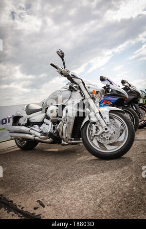 Tiraspol, Moldova - May 11, 2019: M109RS Prototype Suzuki at Drag racing Stock Photo